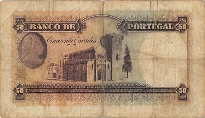 Portugal  50  Escudos  28.6.1949  Series  EHS  Circulated Banknote G20 - Image 1 of 2