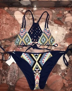 Red Carter Azteca 2-teiliges Bikini Badeanzug Set Damen M Neu mit Etikett - Bild 1 von 6
