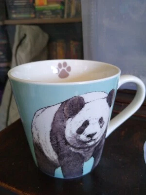 QUEENS PANDA COUTURE COFFEE MUG. Panda Bear China. Art Deco Print Mug. B104 - Image 1 of 4