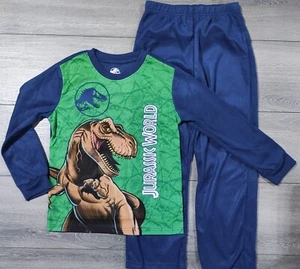 Jurassic Park Pajamas Boys Small 6-7 Jurassic World Shirt Pant PJ Set Fun Gift - Picture 1 of 4