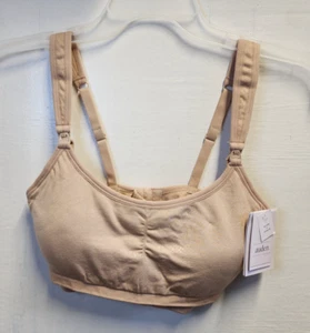 New Auden Women's Beige Nursing & Pumping Bra Adjustable Straps Size S - Picture 1 of 5