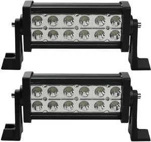 2 Pack Extremely Bright LED Off-road Driving Light Bars, IP67 Waterproof, 6000K - Picture 1 of 8
