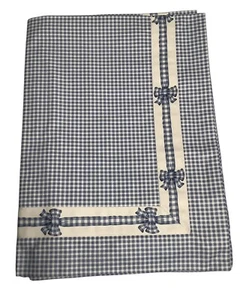 Schweitzer Baumwolle Blau Kariert King Shams 2er Set Made in Italy Neu - Bild 1 von 3