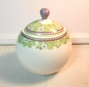 Denby-Langley Monsoon Home DAISY *1 Sugar Bowl & Lid* 10 oz. Fine China EXC - Picture 1 of 7