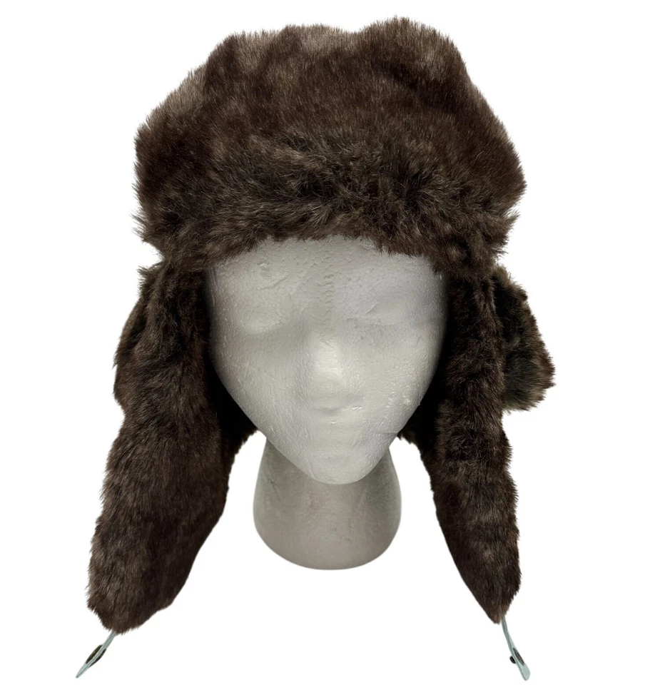 Eddie Bauer Imitación Piel Esquí Aviador Trampero Sombrero S/M Marrón Exterior Invierno Orejeras Foto 1 de 4