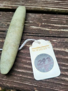 Rare! 5 5/16th" Pre-Columbian Taino Culture Double Bit Hardstone Chisel/ Celt #3 - Picture 1 of 23