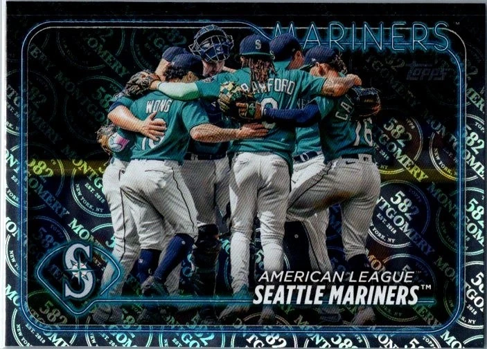 Cal Raleigh And Your Seattle Mariners 2024 Topps 582 Montgomery Foil Parallels - Image 1 of 1