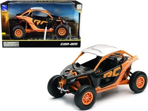2018 Can-Am Maverick X3 XRC Turbo ATV Diecast Model 1/18 Orange & Black New Ray - Picture 1 of 2