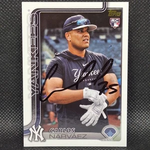 2025 Topps Carlos Narvaez Golden Mirror Variation SSP In Person Auto #115 RC - Picture 1 of 4