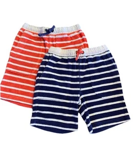 Mini Boden Bundle/2 Cropped Pants/Long Shorts Terry Cloth Sz 7 Years Boys/Girls - Picture 1 of 9