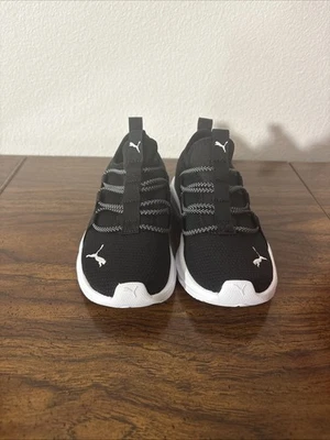 PUMA Kids One4all Slip On Ps Size 13c Black White Sneakers - Image 1 of 4