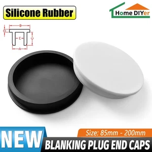 85-200mm Silicon Rubber End Caps Seal Cover Blanking Plug Hole Plugs For Pipe - Picture 1 of 11