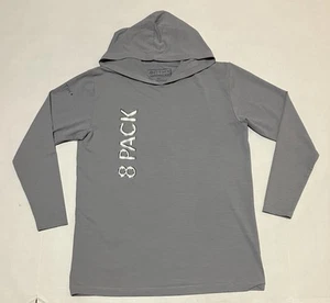 Anetik Hoodie Shirt Boys Sz 14 Kid UV Protection Boat Upf 30+ Gray Performance - Picture 1 of 7