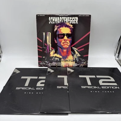 Terminator & T2 Special Edition (Sleeves/Discs Only) Laserdisc LD Set of 2 Foto 1 de 4