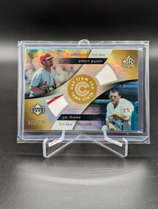 2005 Upper Deck Reflections Dual #CC-AJ Albert Pujols Jim Thome #/225 - Bild 1 von 2
