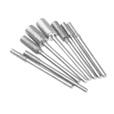 8pcs Diamond Grinding Carving Bits Set For Dremel Rotary Tool Stone Tile Glass - Image 1 of 4