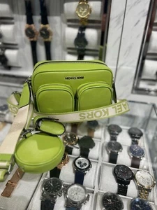 Michael Kors Ladies Women Crossbody Bag Handbag Purse Shoulder Messenger Lime - Picture 1 of 14