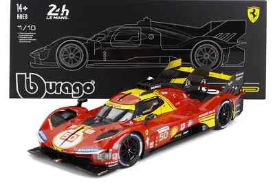 BBURAGO 16312-50 FERRARI 499P 3.0L WINNER LE MANS 2024 SCATOLA VETRINA 1/18 - Immagine 1 di 4