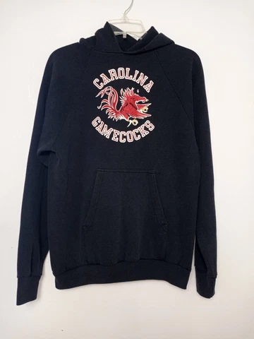 Vintage South Carolina Gamecocks Black Hoodie Hooded Sweatshirt L Cover