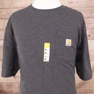 NWT CARHARTT LOOSE FIT K87 CRH GREY SHORT SLEEVE TSHIRT SIZE 2XL XXL NEW! - Bild 1 von 8
