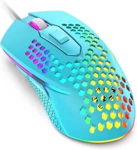 FREEWOLF M3 ultra-light Wired Gaming Mouse with 3200DPI LED Backlight for PC/MAC - Picture 1 of 12