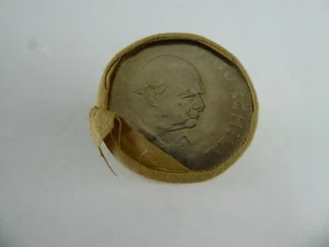 WINSTON CHURCHILL CROWN COINS - UNCIRCULATED SEALED ROLL OF 20 COINS - NEU - Bild 1 von 7