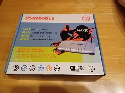 US Robotics 9108A Wireless MAXg ADSL2 + Gateway  - Image 1 of 4