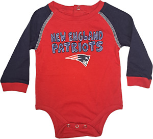 New England Patriots NFL Baby Infant Long Sleeve Bodysuit 3/6 Months