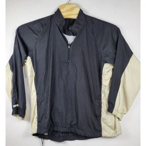 Straight Down Pullover Womens Large Black Golf 1/4 Zip Windbreaker Light Jacket - Picture 1 of 9