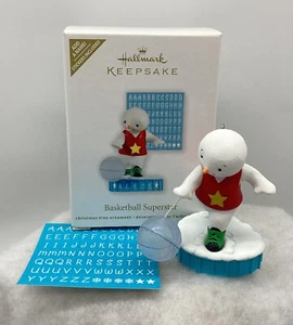 Hallmark Keepsake Basketball Superstar Ornament w/ Personalization Stickers NIB - Picture 1 of 21