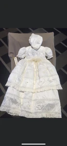 NEW Clearance! Silk Baby Christening Baptism girls long and short gown  - Picture 1 of 1