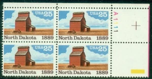 SCOTT # 2403 PLATE BLOCK, NORTH DAKOTA, MINT, OG, NH, GREAT PRICE! - Picture 1 of 1