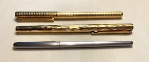 Vntg Elysee Set~Fountain Pen W/14k Gold Nib, 2 Metal Ball Point Ink Pens~Germany - Picture 1 of 13