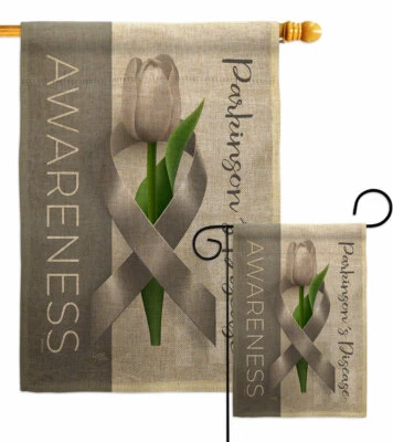 Parkinsons Disease Awareness Garden Flag Support Decorative Gift Yard Banner - Image 1 of 4