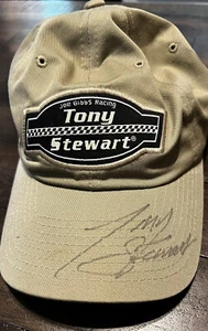Mütze Kappe Tony Stewart handsigniert hellbraun Tony Stewart Logo #20 Racing Nascar - Bild 1 von 6