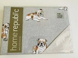Home Republic Benny Grey Single Quilt Cover Set BNIP RRP $129.99 - Picture 1 of 3