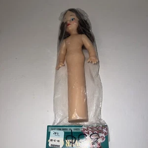 Vintage Darice 10” copertina carta velina bambola bambina artigianale capelli castani 1993 - Foto 1 di 3
