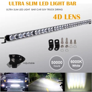 36" inch 4D Slim LED Work Light Bar Single Row Offroad Driving Car Truck 4X4 37" - Picture 1 of 11