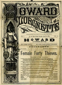 Howard Athenaeum Lorgnette Programme Boston - April 19, 1873 - Picture 1 of 2