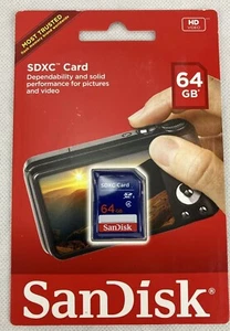 SanDisk SDXC Memory Card 64GB Photo Video Storage Buy More & Save - Picture 1 of 6