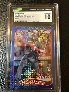 2024 Topps Series 2 Elly de la Cruz Blue Mojo 132/150 SSP Cincinatti Reds CGC 10 - Picture 1 of 3