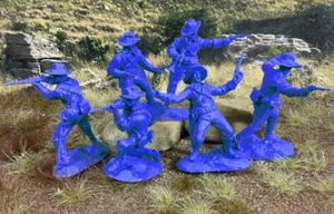 Paragon PS001MB "U.S. Cavalry Set #1 (MEDIUM BLUE)" 54mm Plastic Toy Soldiers - Picture 1 of 3