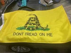 3x5 Gadsden Dont Tread On Me Double Sided 3Ply Embroidered Flag 3'x5' Banner - Picture 1 of 1