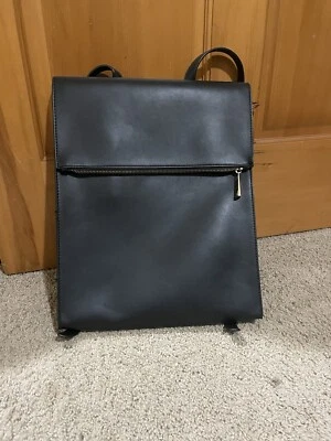 Summer & Rose Black Began Leather Skinny Backpack  - Image 1 of 4