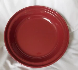 Longaberger Pottery Woven Traditions Paprika red 10" pie dish NEW no box - Picture 1 of 4