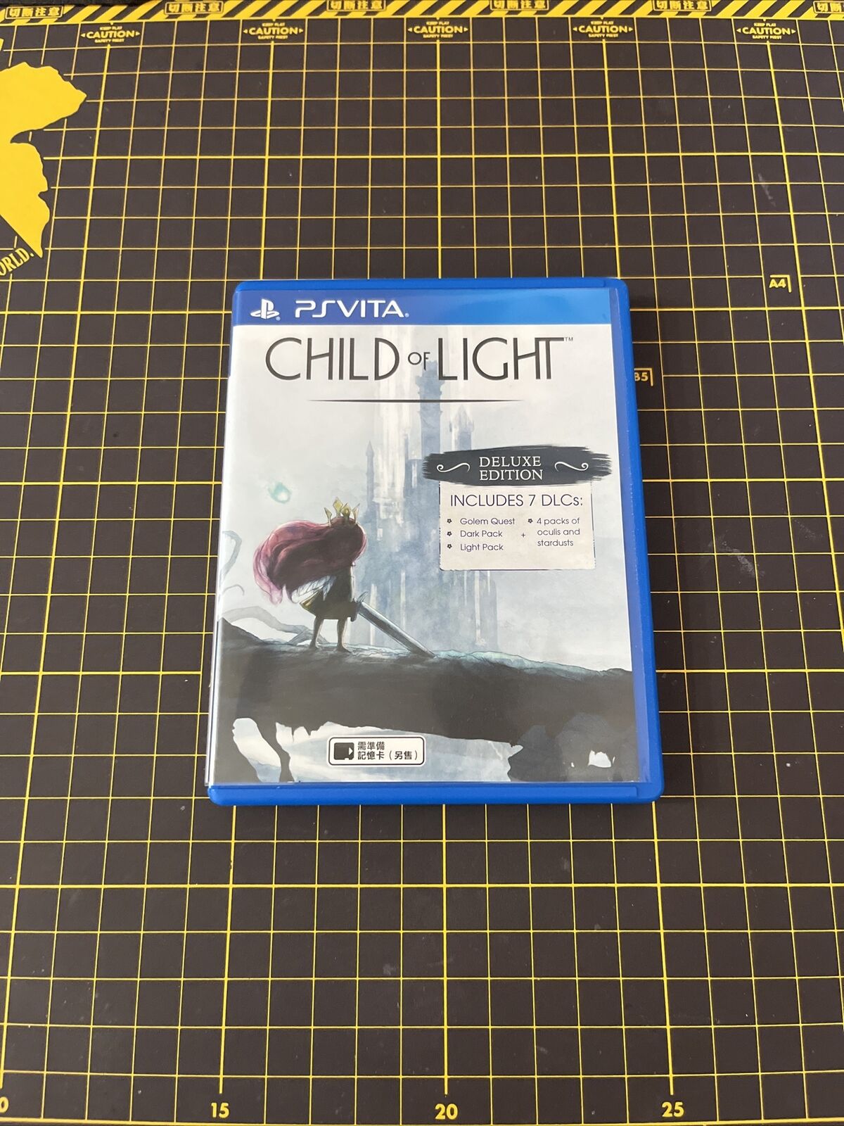 Child of Light Deluxe Edition PlayStation PS Vita PSV Completed CIB *Likely Used