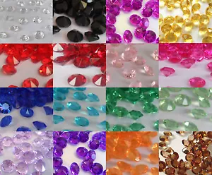 Wedding/Party Table Gems/Confetti/Decorations Crystals/Diamonds 10mm 4 Carat - Picture 1 of 13