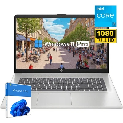 2025 HP 17.3"Laptop computer Win11Pro Intel core-i3-N305 Notebook 32GB RAM 512GB - Image 1 of 4