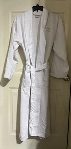 Sobel Westex White Robe Waffle Weave Pattern OSFM Up To 2XL Spa 100% Cotton NEW - Picture 1 of 15