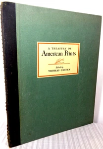 1939 A Treasury Of American Prints Thomas Craven 100 Plates of Etchings & Lithos - Picture 1 of 7